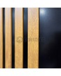 PIVOT RAIL5 - porte pivotante en aluminium avec lattes verticales en profilés d'aluminium