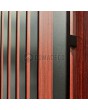 LIM RAIL6 - porte d'entrée en aluminium avec lames verticales noires en profilés d'aluminium