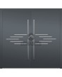 LIM Rapid double - porte extérieure double en aluminium massif