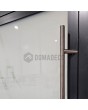 PIVOT Glass S13 - porte pivotante en aluminium dépoli avec décor transparent