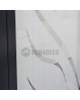 LIM Glass S21 - porte d'entrée givrée de qualité avec décor transparent