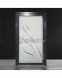 LIM Glass S11 - porte d'entrée en aluminium dépoli avec décor transparent