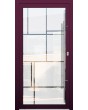 LIM Glass S17 -porte d'entrée givrée de qualité avec décor transparent