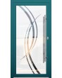 LIM Glass S18 - porte d'entrée givrée de qualité avec décor transparent