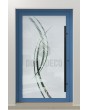 LIM Glass S - porte principale dépolie avec motif transparent
