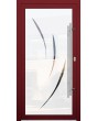 LIM Glass S19 -porte d'entrée givrée de qualité avec décor transparent