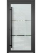 LIM Glass S - porte principale dépolie avec motif transparent