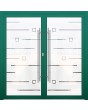 LIM GLASS double S – double porte dépolie en aluminium avec motif transparent
