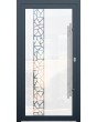 LIM Glass S21 - porte d'entrée givrée de qualité avec décor transparent