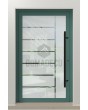 LIM Glass S - porte principale dépolie avec motif transparent