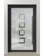 LIM Glass S8 - porte d'entrée sable avec décor transparent