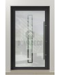 LIM Glass S9 - porte d'entrée d'origine en verre dépoli avec décor transparent