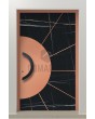PIVOT Sahara - porte pivotante en aluminium recouverte de quartz fritté Sahara Noir et d'une feuille de cuivre