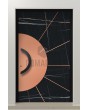 LIM Sahara - porte battante en aluminium recouverte de quartz fritté Sahara Noir et de feuille de cuivre