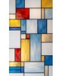 PIVOT SG1 - Porte pivotante extérieure en aluminium avec vitrage coloré