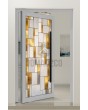 PIVOT SG2 - Porte pivotante extérieure en aluminium avec vitrage teinté personnalisé