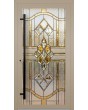 LIM SG4 - Porte extérieure en aluminium à charnières avec vitrage teinté