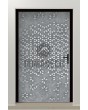 PIVOT Squares - porte pivotante avec texture carrée en métal fraisé