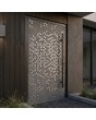 Porte avant en aluminium avec texture carrée en métal fraisé