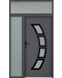 configuration personnalisée - Porte STA avec panneaux latéraux gauche et supérieur (vue de l’extérieur)