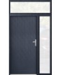 configuration personnalisée - Porte STA avec panneaux latéraux droit et supérieur (vue de l’extérieur)