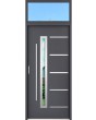configuration personnalisée - STA porte avec panneau en verre supérieur (vue de l'extérieur)