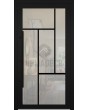 LIM MN1 - porte d'entrée en aluminium entièrement vitrée avec croisillons