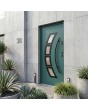 Porte d'entrée en acier vert