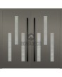LIM Turma double - porte d'entrée moderne double en aluminium avec trois vitres