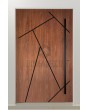 PIVOT V37 - porte d'entrée pivotante élégante en aluminium avec rayures