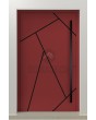 PIVOT V37 - porte d'entrée pivotante élégante en aluminium avec rayures