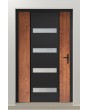 PIVOT V09 - pivot de sécurité en aluminium pour porte avec décor bois