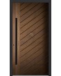 LIM V11 - porte d'entrée en aluminium avec finition bois sublimée