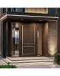 LIM V15 - porte d'entrée en aluminium avec éléments rapportés et fraisés
