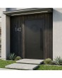  Porte d'entrée moderne en aluminium noir