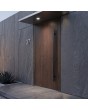 porte d'entrée en aluminium couleur noyer
