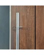 LIM v22 double - porte d'entrée double en aluminium avec décor bois