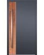 LIM V22 - porte d'entrée en aluminium avec pierre naturelle