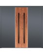 LIM v22 double - porte d'entrée double en aluminium avec décor bois