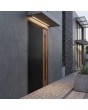 LIM V23 - Porte d'entrée moderne avec rainures fraisées et détails décoratifs