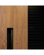 PIVOT V24 - Porte d'entrée Pivot avec éléments décoratifs et rainures usinées par CNC