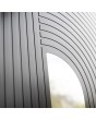 PIVOT V22 - porte d'entrée pivotante en aluminium avec décor bois
