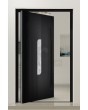 PIVOT V22 - porte d'entrée pivotante en aluminium avec décor bois