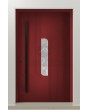 PIVOT V22 - porte d'entrée pivotante en aluminium avec décor bois