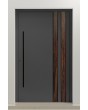 PIVOT V28 - porte d'entrée en aluminium avec décor bois