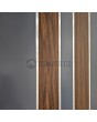 LIM v28 double - double porte d'entrée en aluminium avec décor en bois