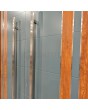 LIM v28 double - double porte d'entrée en aluminium avec décor en bois