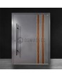 porte d'entrée anthracite aluminium avec décor bois noyer