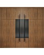 LIM v35 double - porte d'entrée double en aluminium avec texture et décor bois