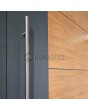 LIM v36 double - double porte d'entrée en aluminium avec décor en bois